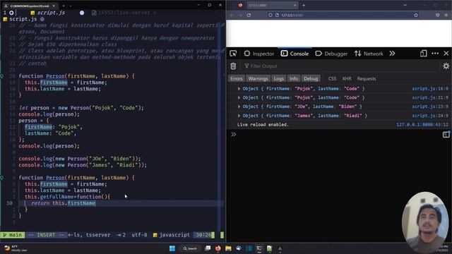 JAVASCRIPT TUTORIAL #38 CONSTRUCTOR FUNCTIONS