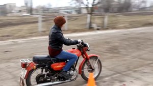 Шок! Настя за рулём мотоцикла! (первое вождение)