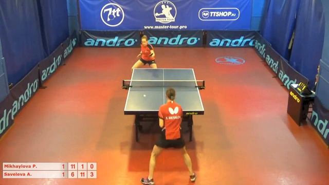 Настольный теннис матч 130318 12 Михайлова Полина Савельева Антонина   за 1-2 место смотреть онлайн