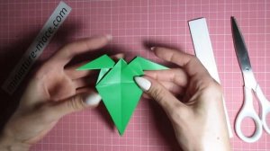 Жук-олень из бумаги/Origami deer beetle