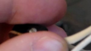 Ремонт настольной лампы. Неисправность: обломан проводник внутри изоляции шнура у основания - искри