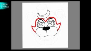 How to draw Glamrock Freddy, FNAF, Как нарисовать Глэмрок Фредди, ФНАФ