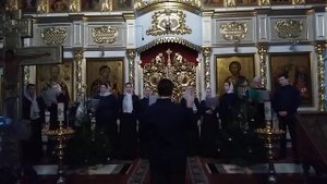 Архиерейский хор Воскресенского кафедрального собора Шуи. С. З. Трубачёв.  Кондак Рождества Христов