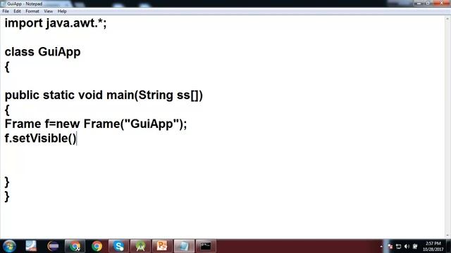 How to Create An U.I(User Interface) Using AWT In Java #1
