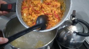 Солянка с копчёной курочкой и салом!