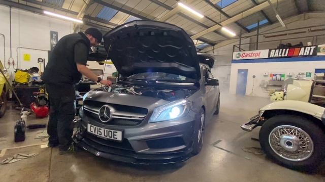 A45 AMG amateur mechanic fits a new turbo 2021 Airtec intake! Episode 9