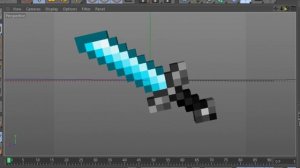 Free Colorful Infinite Sword Rig Cinema 4D Minecraft