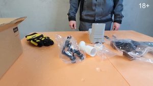 Распаковка душевого лотка для встраивания в стену Advantix Vario