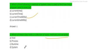#46 Java  Void Process & System Class  Java Language  MCQ for Interview Placement & Exam