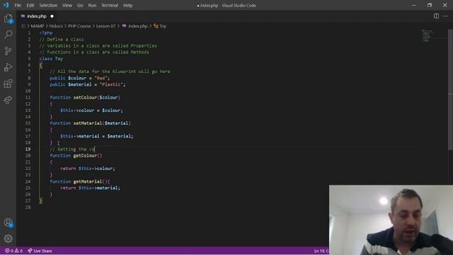 7. Classes and Objects. OOP. Object Oriented Programming. PHP Tutorial for beginner's. PHP Tutorial