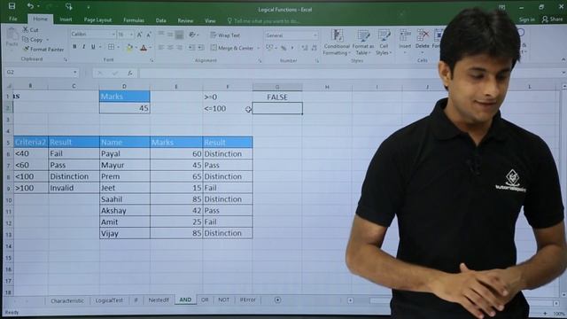 MS Excel - AND Function смотреть онлайн