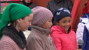 Новая детская площадка в с.Хунзах 11 нояб. 2016 г.