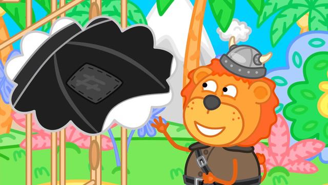 Lion Family Русский - цветные вагонетки - Мультик для детей смотреть онлайн