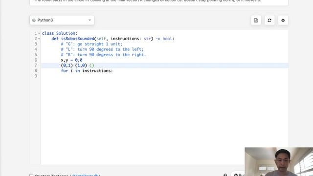 Leetcode - Robot Bounded In Circle (Python) смотреть онлайн