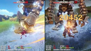 Noelle C6 vs Arataki Itto - Damage Comparison - Genshin Impact