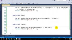 Aggregation in Entity Framework