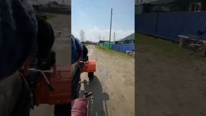 Мотоблок Урал-Патриот | Работа мотоблока в сельской местности