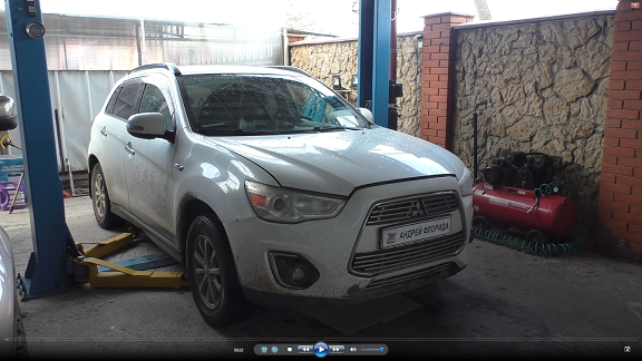 Замена вариатора на Mitsubishi ASX  Мицубиси АСХ 1,8 2013 года  1часть