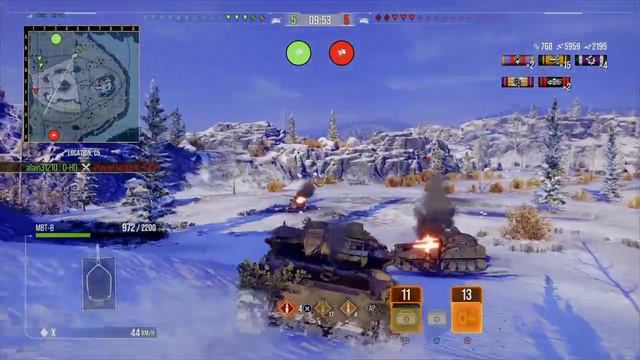 World of Tanks PS4/XBOX | MBT-B | 11k combined dmg смотреть онлайн
