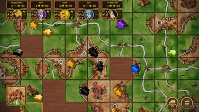 Настольная игра Carcasson Каркассон Android Lets play. Часть 2 смотреть онлайн