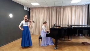 Бухарины Василина Александра фортепиано+скрипка 12 14 ансамбль пьеса Рейнгольд Глиэр Вальс