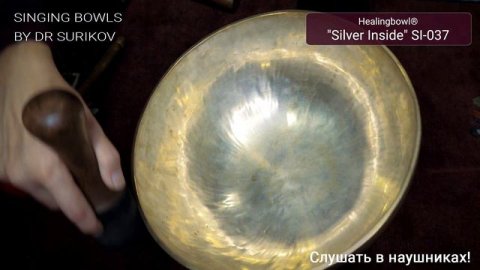 Кованая поющая чаша Healingbowl Silver Inside SI 037 / Поющая чаша купить / Поющие чаши
