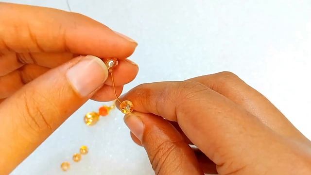 How to make earrings with pearls| Handmade pearls beaded earrings смотреть онлайн
