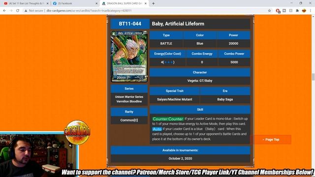 Blue Baby Control Redefines Mono Blue! - Dragon Ball Super Card Game смотреть онлайн