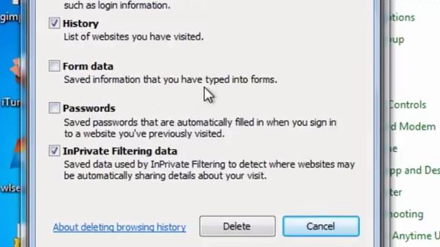 Windows 7 - Deleting temporary internet files смотреть онлайн