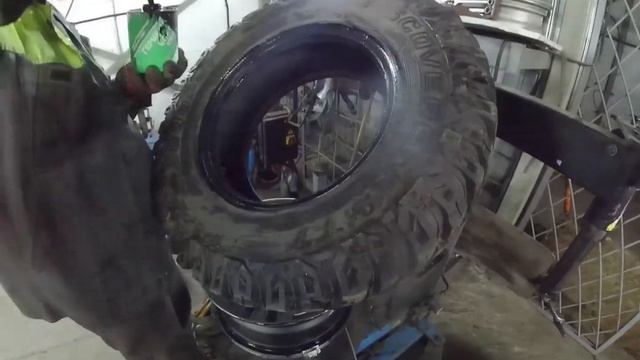 Установка скрытых ниппелей на грязевые колеса
