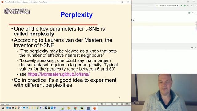 Visualisation 10-3: Reduction - tSNE - perplexity смотреть онлайн