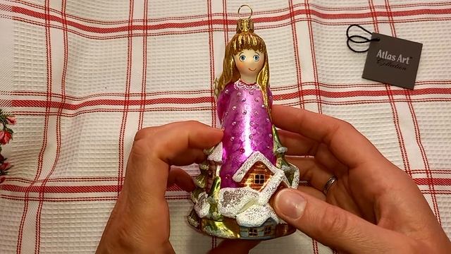 Обзор елочной игрушки ATLAS ART АНГЕЛ ГОРОДОВ, польская игрушка, бренд АТЛАС АРТ. Новогодние игрушк смотреть онлайн