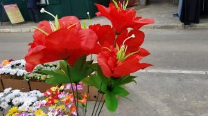 240328 Цены искусственные цветы Южный рынок букеты стоимость цветочки украшение могил кладбищ г Орел