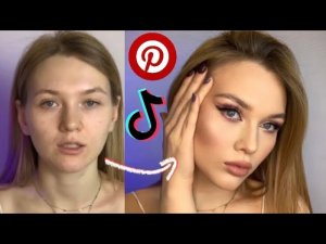 СЕКРЕТ СТОЙКОГО МАКИЯЖА ГЛАЗ! Макияж из Pinterest_Макияж для TikTok. ПОШАГОВЫЙ УРОК! (1)