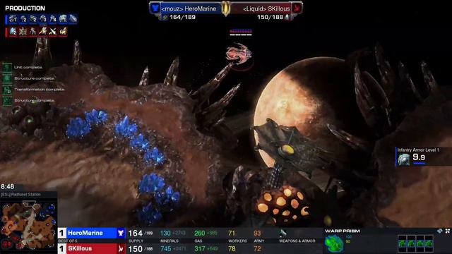 Starcraft II HomeStory Cup XXIV 2023 Dec3 HeroMarine(T) v SKillous(P) Game 2 -[ESL] Radhuset Statio смотреть онлайн