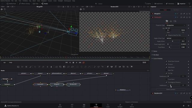 Создание Искр в DaVinci Resolve Fusion / Создание футажа / Пресет
