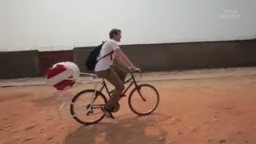 Стиральная машина которая прикрепляется на велосипед