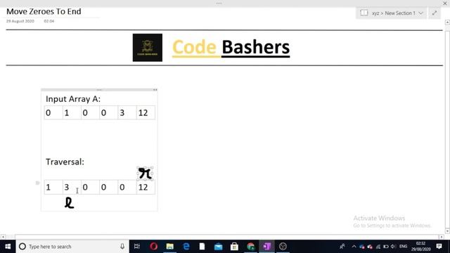 Move zeroes to end of array | Move Zeroes Leetcode | Leetcode 283 | C++ смотреть онлайн