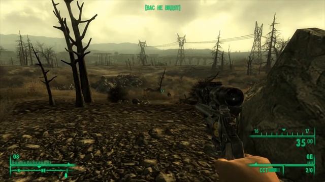 Веселый замес в Fallout 3. Пустоши. Сумасшедшие Брамины и Мистер Храбрец!!! смотреть онлайн