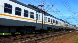 "Летит через Храпуново!" Электропоезд ЭД4М-0500 экспресс сообщением "Крутое - Москва Курский вокзал
