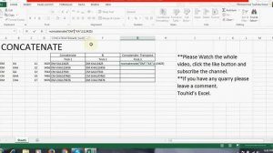 Concatenate- How to combine multiple cells into one cell In Excel