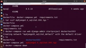 Docker入門 006 docker-composeでDjango+SQLite3