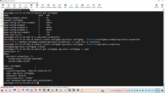 9. Kubernetes configmaps