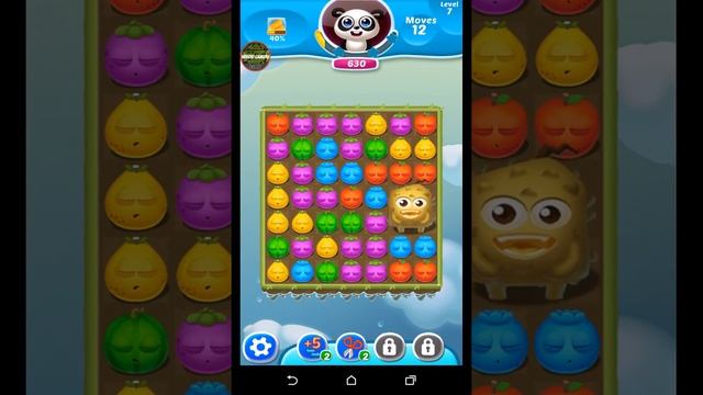 Fruit Splash 2 Jelly Mania HD (Level 7) GamePlay NO BOOSTER No Cheats by Android GamePlay