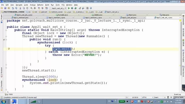 GolovachCourses: Java Multithreading 02.06.2014 Lecture #05 смотреть онлайн