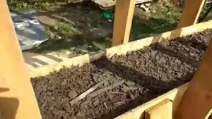 5. Дом из арболита. Начало заливки стен июль 2019 год.
