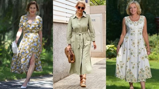 ?ЛУЧШИЕ ФАСОНЫ ЛЕТНИХ ПЛАТЬЯ ДЛЯ ЖЕНЩИН 50+? смотреть онлайн