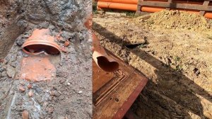 КАК НЕ НАДО ДЕЛАТЬ КАНАЛИЗАЦИЮ.  МОЖНО ЛИ СТАВИТЬ ТРУБУ НА КИРПИЧ.