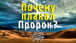 Почему плакал Пророк ﷺ?