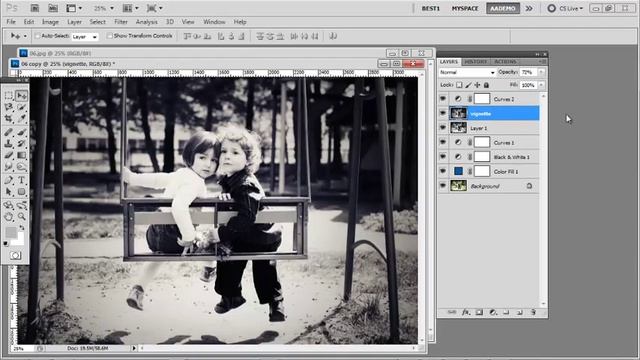 How to create double exposure effect in Photoshop смотреть онлайн